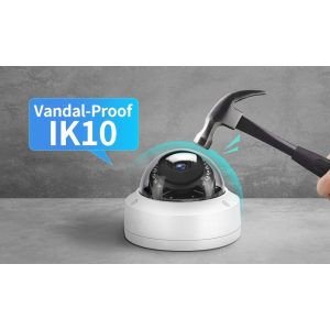 5MP IP FANUS DOME METAL KASA İÇ MEKAN KAMERA EC-IPC-6450 - Görsel 3