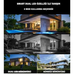 4 MEGAPİKSEL IP SESLİ COLOR DUAL LİGHT BULLET KAMERA EC-6610 - Görsel 3
