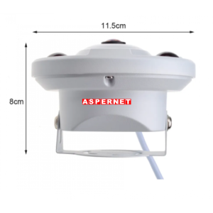 4 MEGAPİKSEL IP WARMLİGHT RENKLİ İÇ ORTAM PANAROMİK METAL KASA KAMERA EC-4360 - Görsel 3