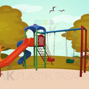 Oyun Parkı – Çift Kaydıraklı - Görsel 4
