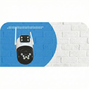 O-KAM-4047 4MP Dual Lens WIFI PTZ Cameras, 2.5 inch Dual Screen Image, 7Pcs Leds Dual Light